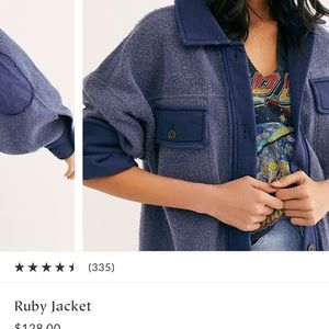 NWOT Free People Ruby Jacket size L